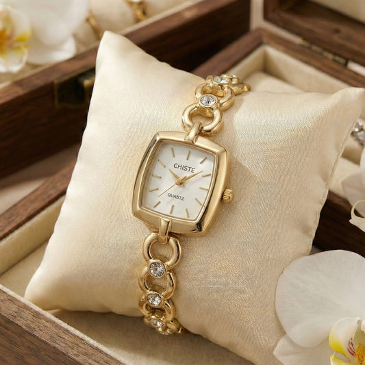 Montre Gold Crystal Chic