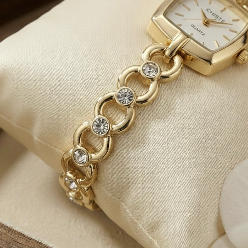 Montre Gold Crystal Chic