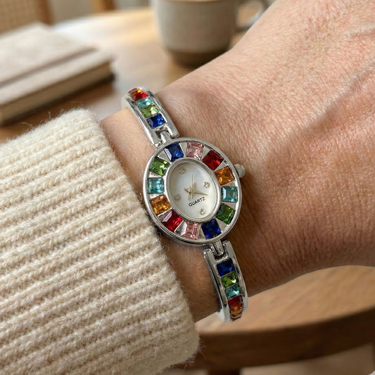 Montre Aura Rainbow Silver