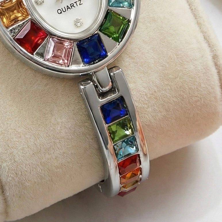 Aura Rainbow Silver Watch