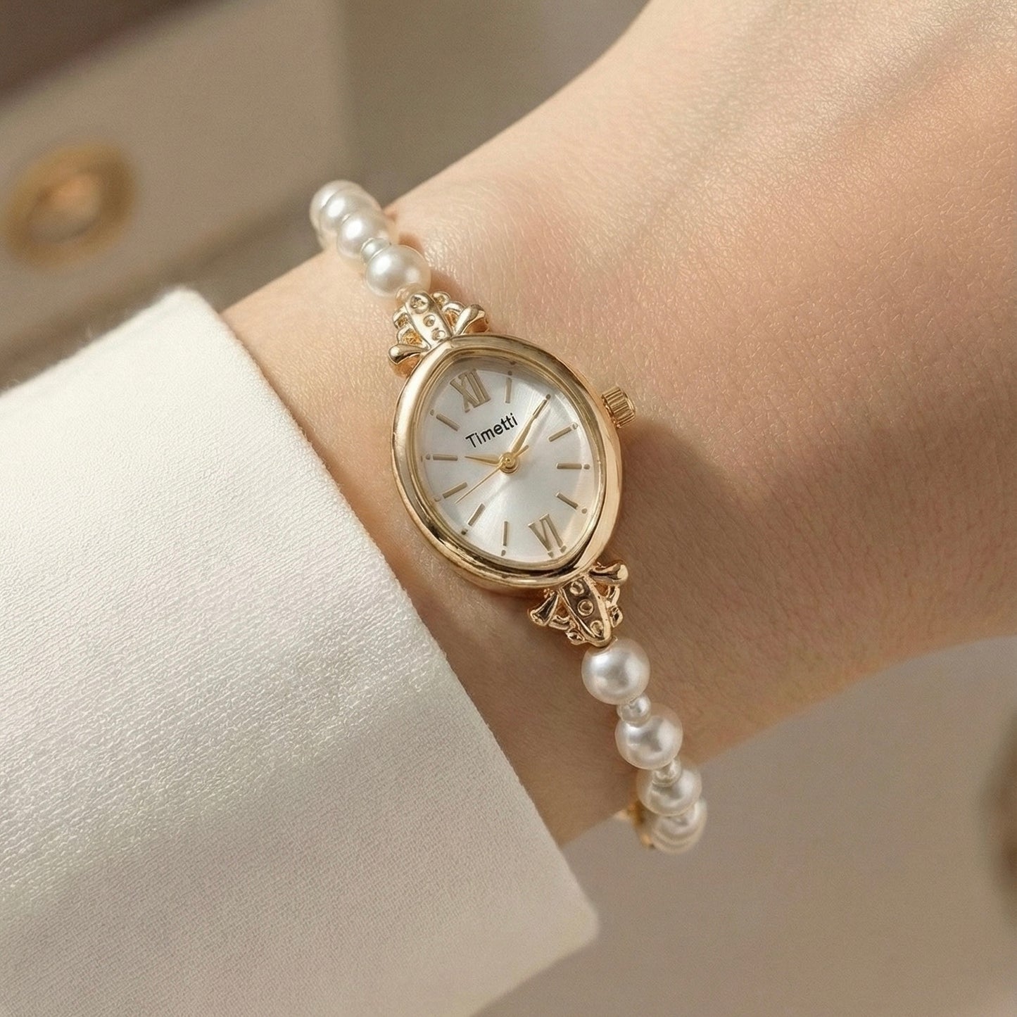 Montre Crystal Oval Or