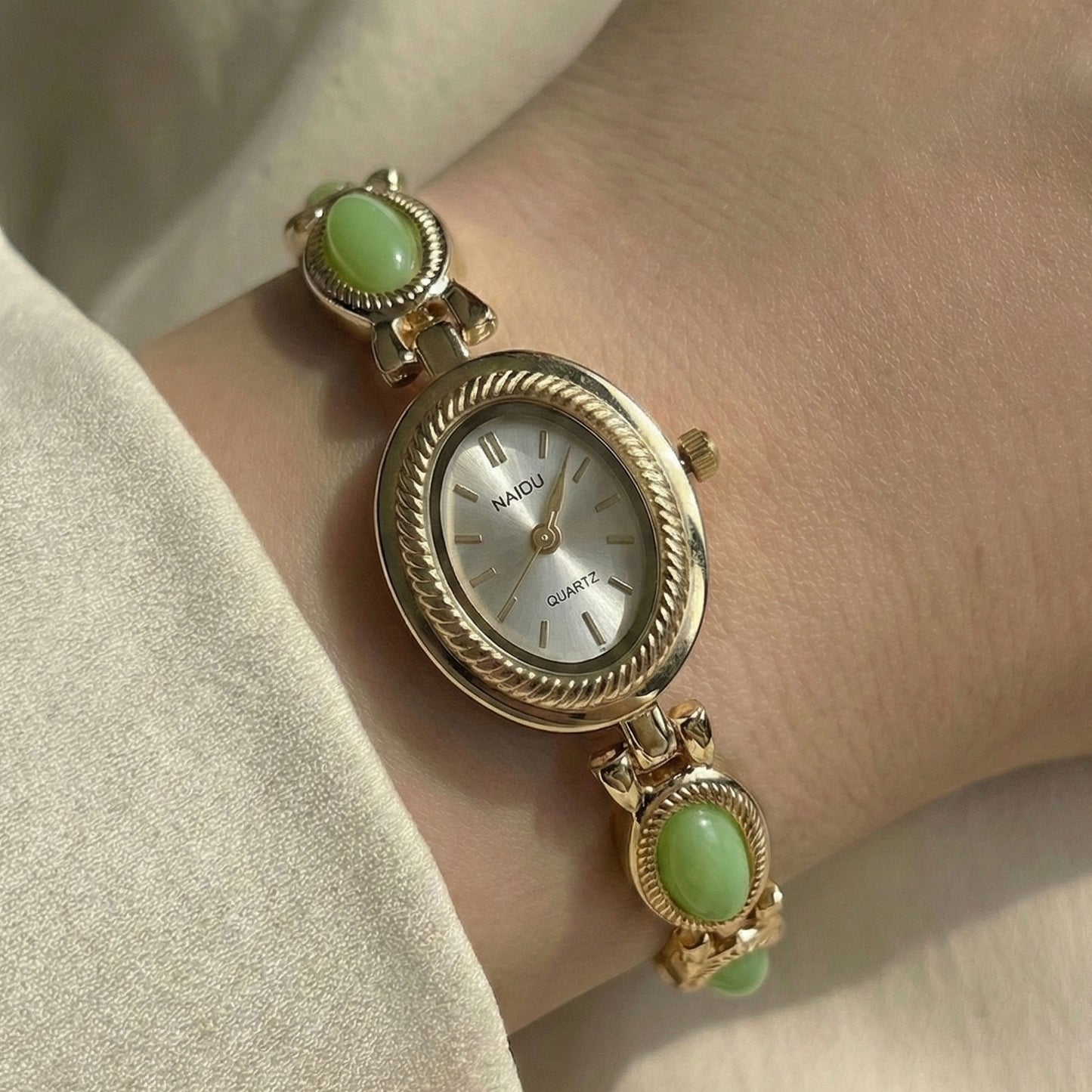 Vintage Jade Watch