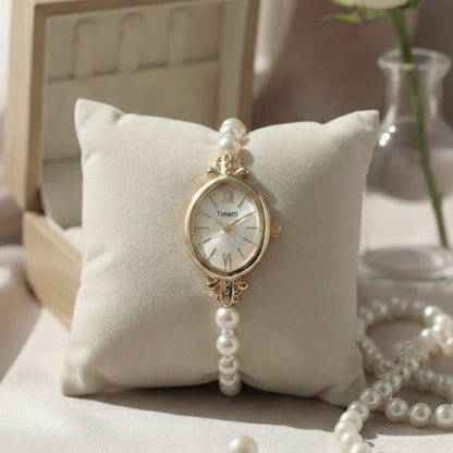 Montre Crystal Oval Or
