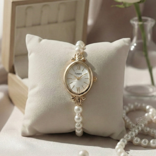 Montre Crystal Oval Or