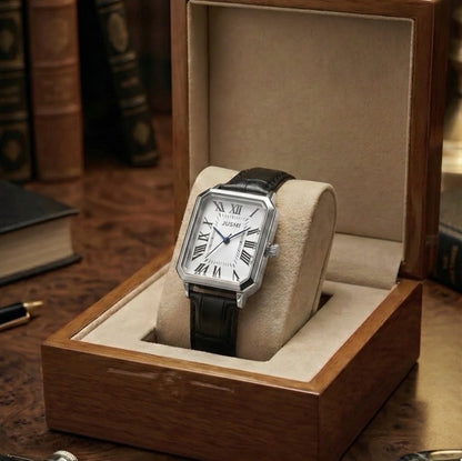 Montre Carrée Argenta Noir