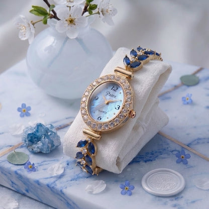 Montre Crystal Bloom Sapphire