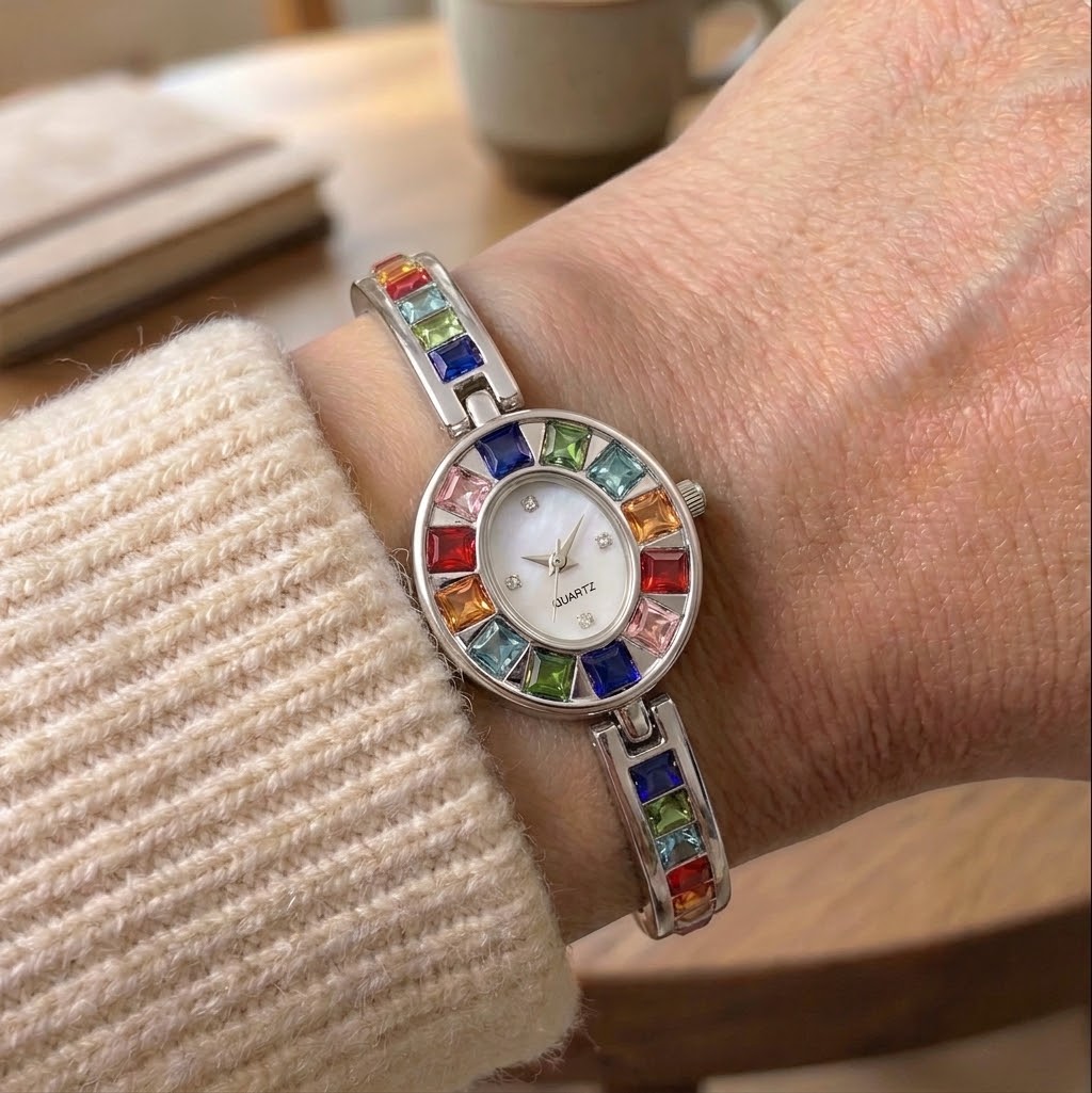 Montre Aura Rainbow Silver